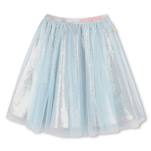 Billieblush Mesh Silver Sequins Skirt 3-10Y